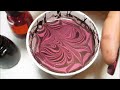 Pink & Black Water Marble Nail Art Tutorial