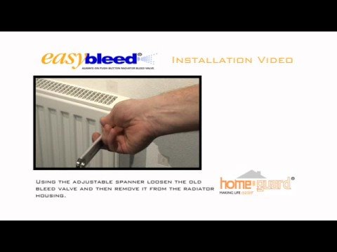 how to bleed a cast iron radiator with a screw
