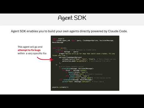 Claude Code Essentials - Agent SDK
