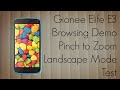 Gionee Elife E3 Browsing Demo Pinch to Zoom Landscape Mode Test