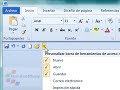 Curso de Word 2010 - Personalizar Barra de herramientas (Video 8)