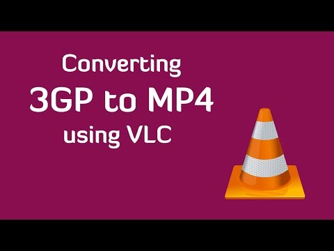 Convert 3GP to MP4 using VLC