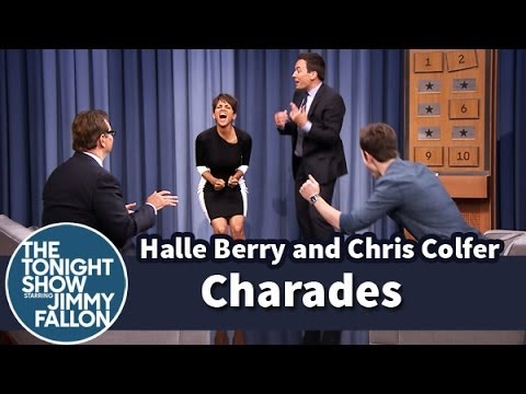 Charades with Halle Berry and Chris Colfer - Part 2