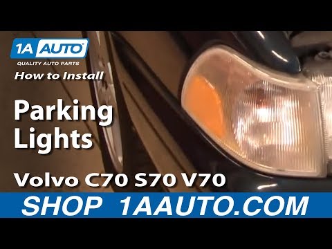 How To Install Replace Parking Lights 98-00 Volvo C70 S70 V70 1AAuto.com