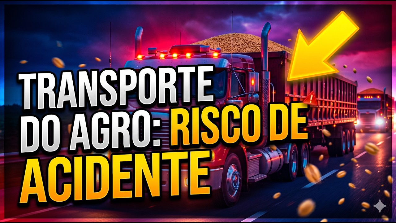 Principal meio de transporte do agro: risco de acidente com caminhões aumenta nas madrugadas.