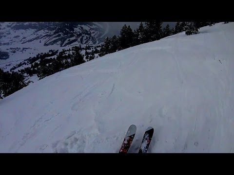 Ordino. фрирайд на горных лыжах
