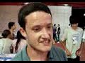 Emilio dando entrevista apos o show