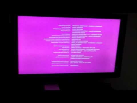 how to fix a green and purple tv screen