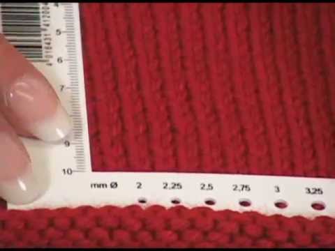 how to measure knitting gauge