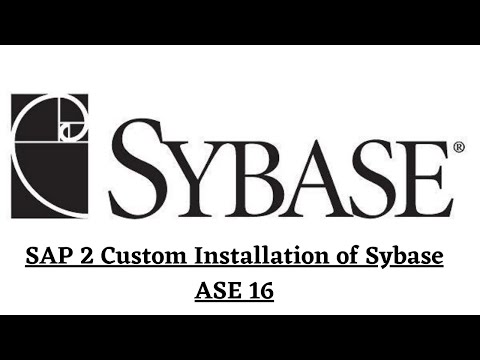 SAP 2 Custom Installation of Sybase ASE 16 | Sybase ASE 16.0 download and install