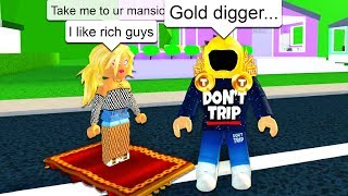 Huge Gold Digger Won T Stop Following Me Everywhere In Roblox