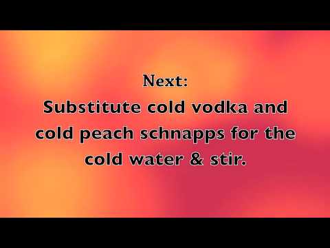 How to make "Fuzzy Navel" Jello Shots