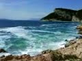 makarska-tucepi: huge west wind waves at solaric beach makarska-tucepi: huge west wind waves at solaric beach
