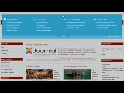 Joomla! 1.7 - JA Top panel module