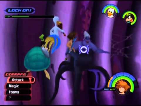 how to beat ursula in kingdom hearts