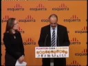 Roda de premsa de Joan Ridao, secretari general d'Esquerra, acompanyat de Maria Àngels Cabasés, secretària de Política Econòmica d'Esquerra (10/11/08)