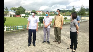 Phó Chủ tịch Thường trực UBND thành phố Nguyễn Văn Thành kiểm tra công tác lấy mẫu xét nghiệm SARS-CoV-2 tại chi nhánh Công ty TNHH Giày da Sao Vàng