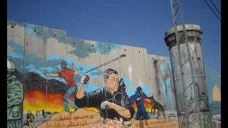 رسومات على جدران مخيم عايدة Aida Refugee Camp