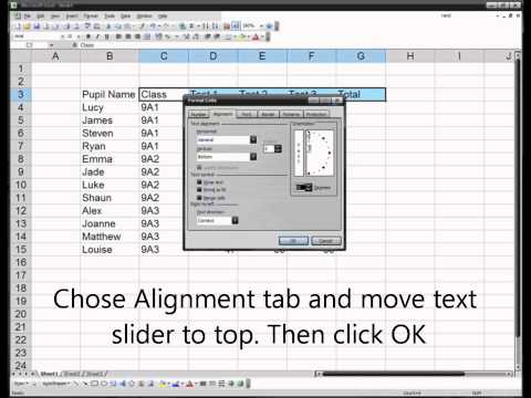 how to turn text sideways in excel