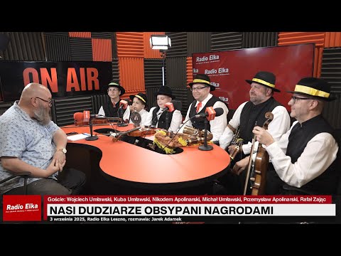 Dudziarze z Leszna i Bukówca Górnego obsypani... :: Michał Umławski, muzyk ludowy i prezes fundacji Dudziarz.eu został laureatem "Baszty" - najwyższej nagrody Ogólnopolskiego Festiwalu Kapel i Śpiewaków Ludowych w Kazimierzu Dolnym. W naszym studiu spotkamy się z nim, jego kolegami i podopiecznymi z kapel Ignysie z Leszna i Nowe Lotko z Bukówca Górnego.Rozmawia: Jarek Adamek