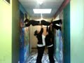 Up the wall =]