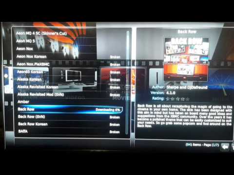 how to change xbmc skin