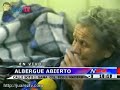 Doña Apolonia recibe buena noticia en un albergue