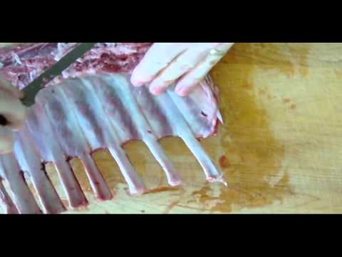 how to trim rack of lamb