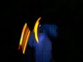 Kunal Raving with Glowsticks