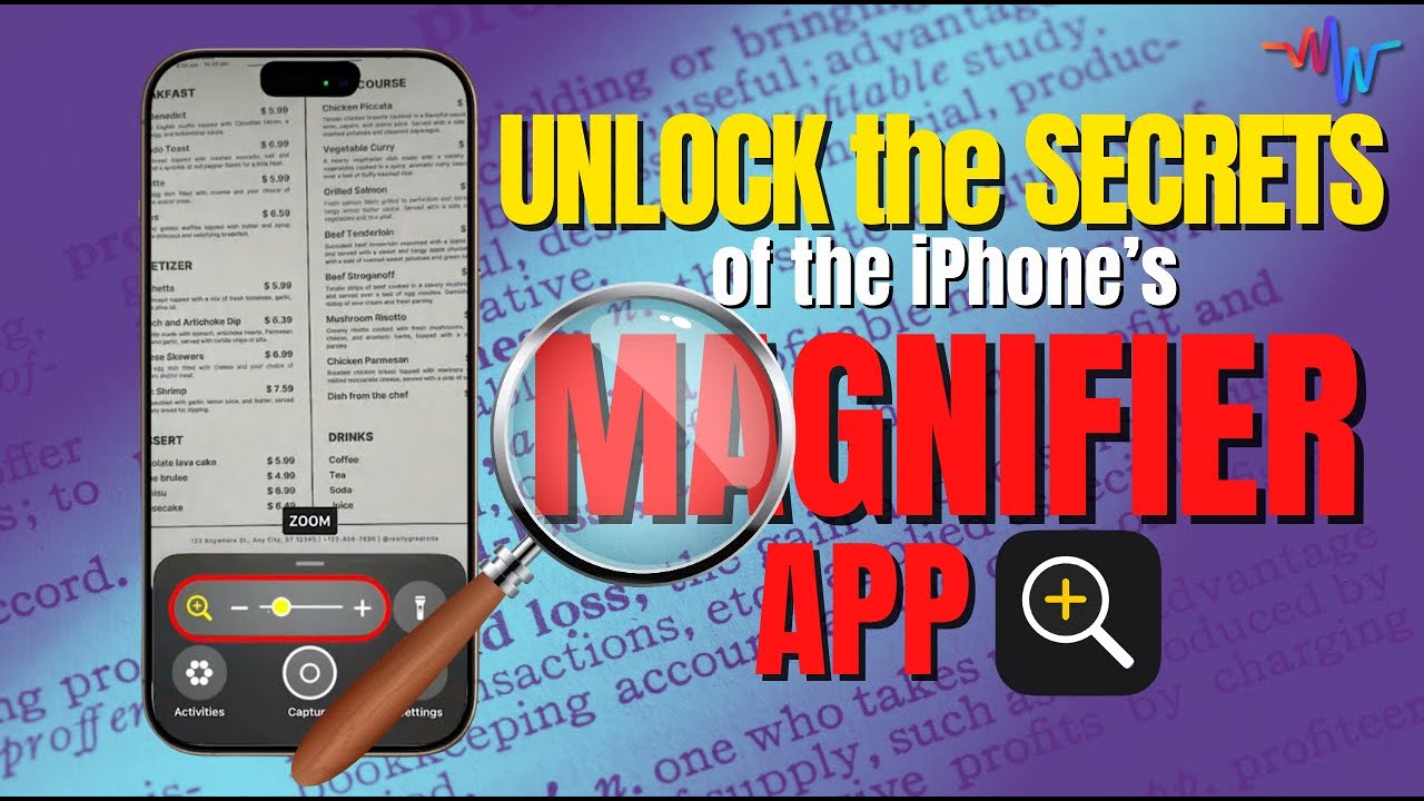 Stop Squinting at that tiny text - Unlock perfect vision with the iPhone Magnifier