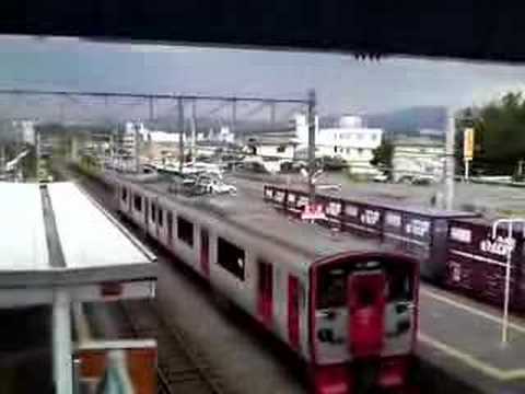 大在駅のダブル退避