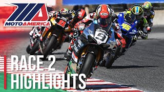 MotoAmerica Medallia Superbike Race 2 Highlights a