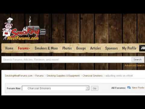 how to vent a smoker grill