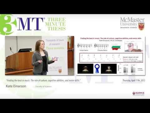 3MT People’s Choice: Finding the Beat in Music (2013) 3MT People’s Choice: Finding the Beat in Music (2013)