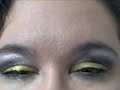 Bumble bee colors yellow and black eye shadow