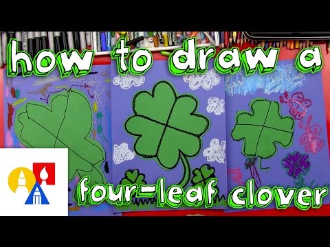 video-linktoworks-How To Draw A Four-Leaf Clover (young artists)