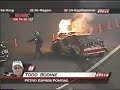 todd bodine crashes in a rare arca apperence in nashville.

bob dillner and dan pardus are there for speed