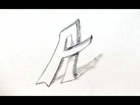 how to draw 3d letters a-z youtube