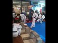 Taekwondo concrete palm break