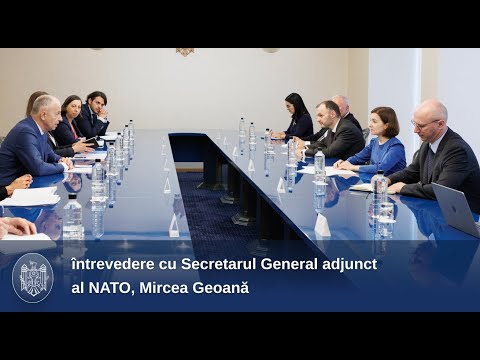 Глава государства встретилась с заместителем генерального секретаря НАТО Мирчей Джеоанэ