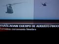 Pinochet - traslado del feretro al cementerio