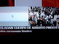 Pinochet - traslado del feretro al cementerio