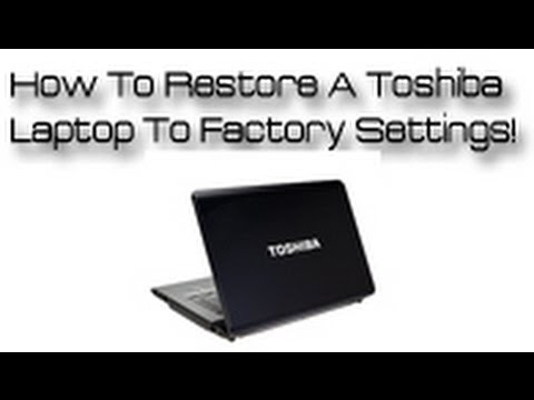 how to recover toshiba equium