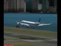 kuwait airways 340 landing at kia tak hong kong