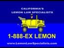 California Lemon Law - Get Rid of Your Lemon