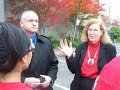 Here's a video of my classmates and I being discriminated against by the Cantwell campaign and Bellevue Community College staff on the basis of our t-shirt of choice.