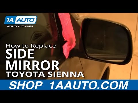 How To Install Replace Side Rear View Mirror Toyota Sienna 04-10 1AAuto.com