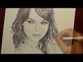 Drawing EMMA STONE with Ballpoint Pen