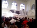 Aradenii in gara mare din Arad inainte de deplasarea la Timisoara
