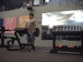 120 x 2 reps ez-bar strict curls